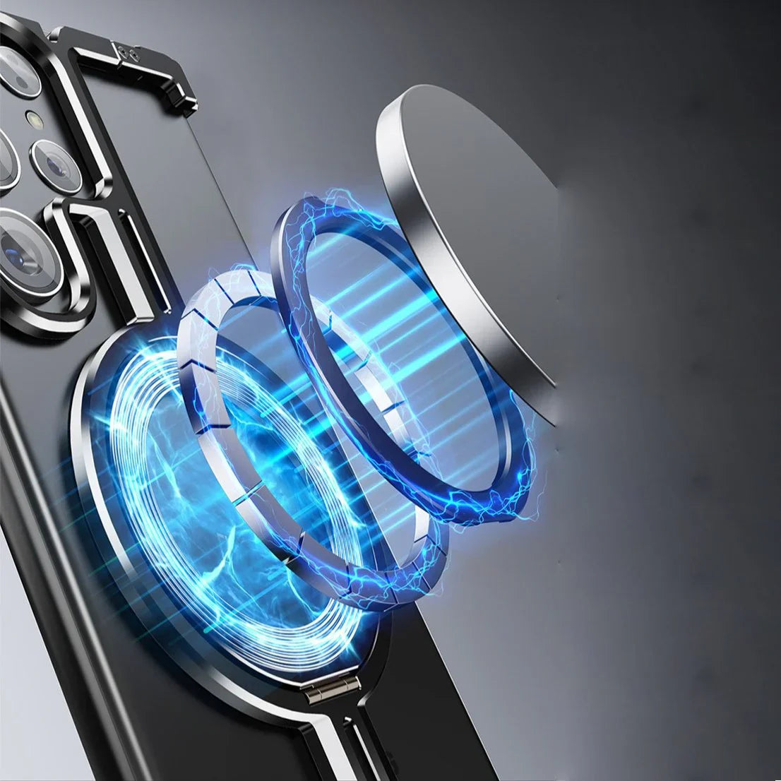 Corner Guard Magnetic Ring Stand Case for Samsung Series