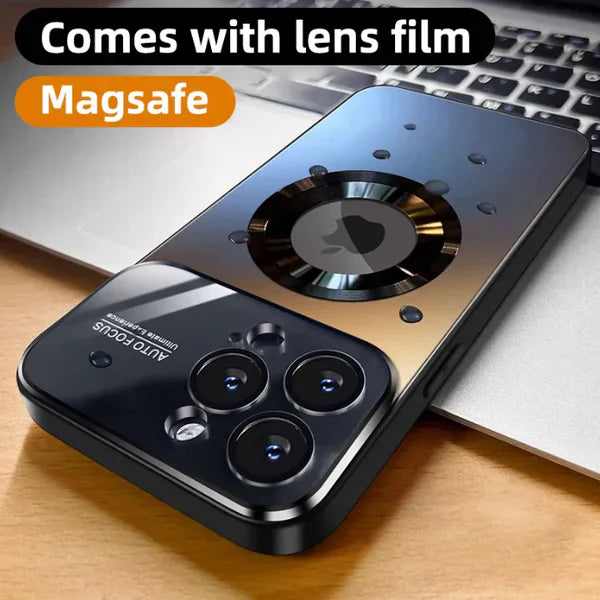 Frosted Magsafe Glass Shield Case - iPhone