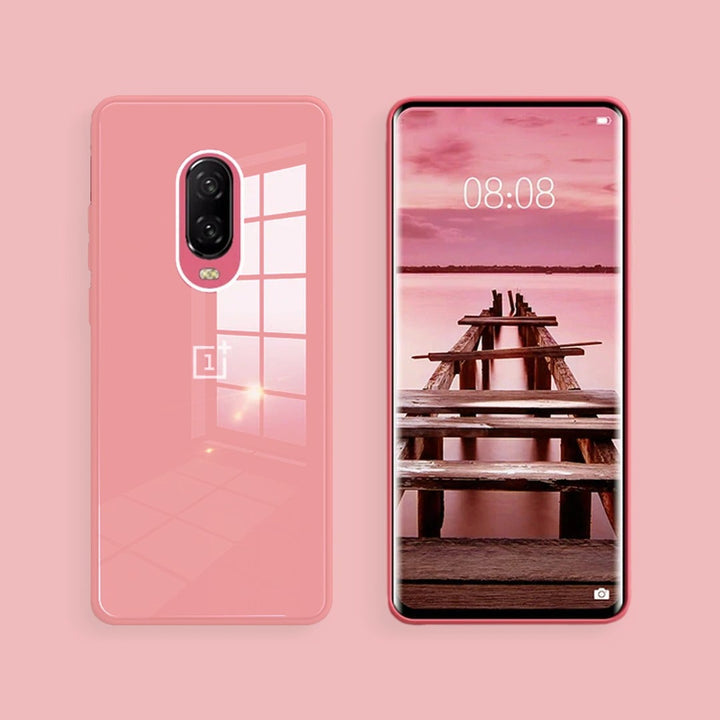 OnePlus 7 Silicon Glass Plating Case