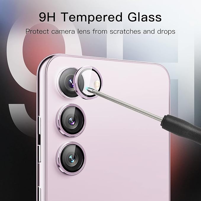 Titanium Camera Lense Protector 9H Aluminium Ring for S25