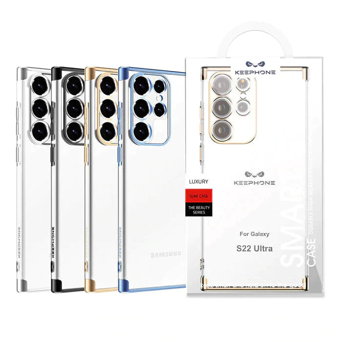 Galaxy S22 Ultra Beauty Series High-end Transparent Plated Case