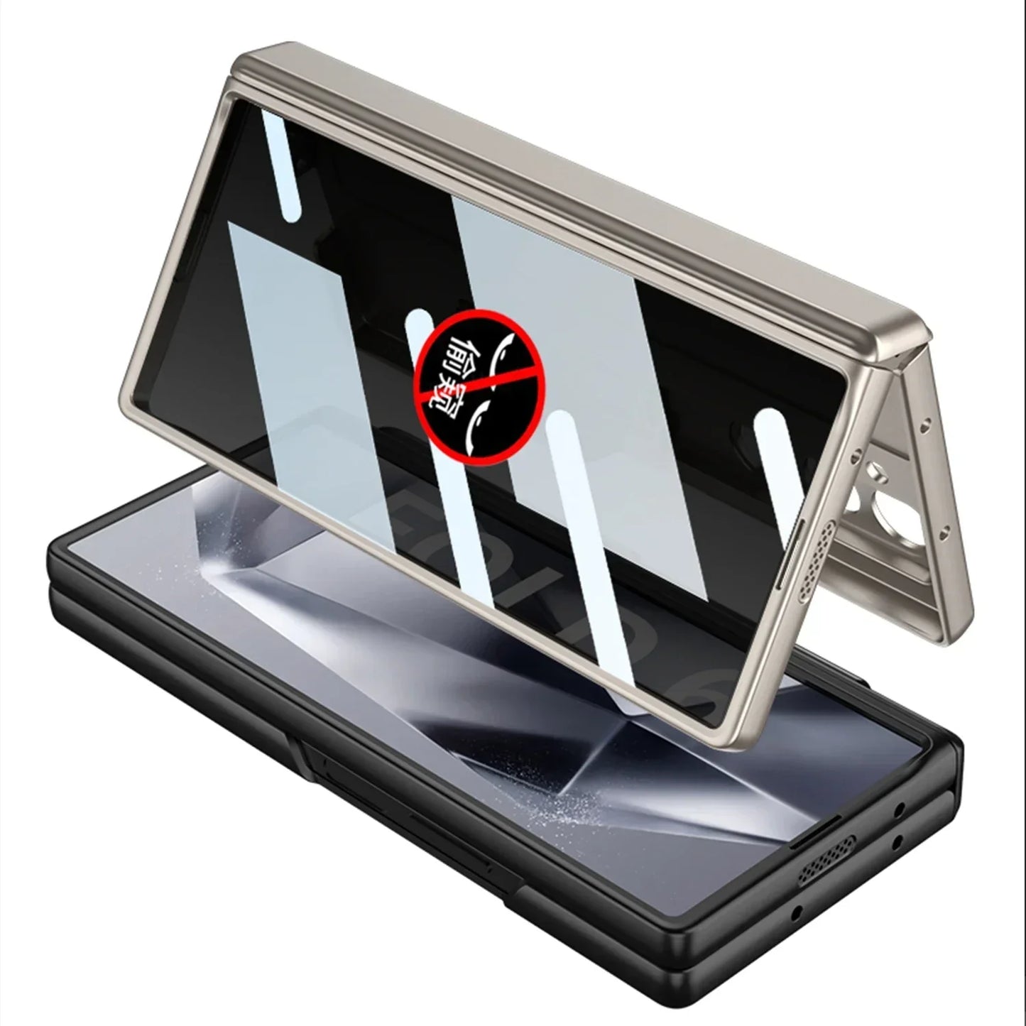Full Protection Kickstand Case With Privacy Screen For Samsung Galaxy Z Fold 6