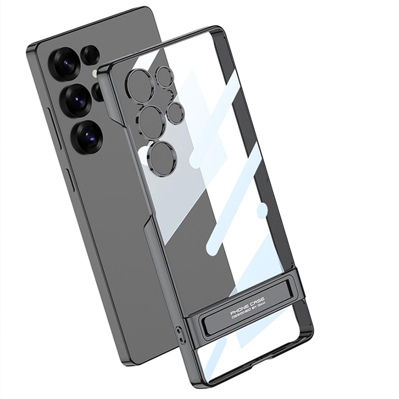 Ultra Clear Hybrid Transparent Side Stand Case- Samsung