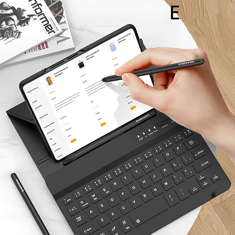 Wireless Keyboard Leather Magnetic Flip Case For Z Fold Series