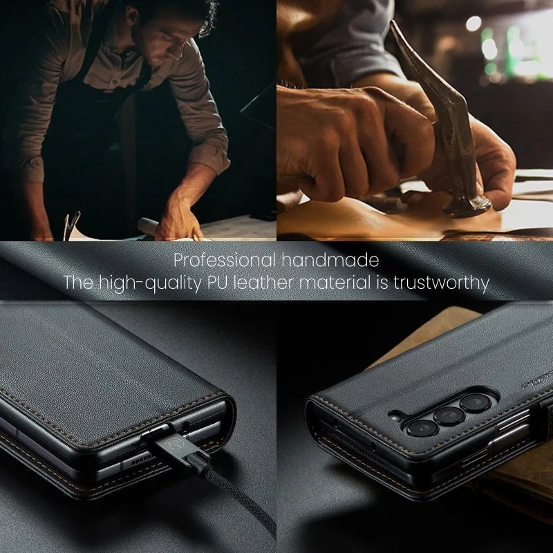 Magnetic Business Flip Leather Case For Galaxy Z Fold Series