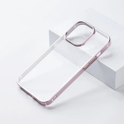 Chrome Electroplated Hard & Clear Back Case for iPhone Series