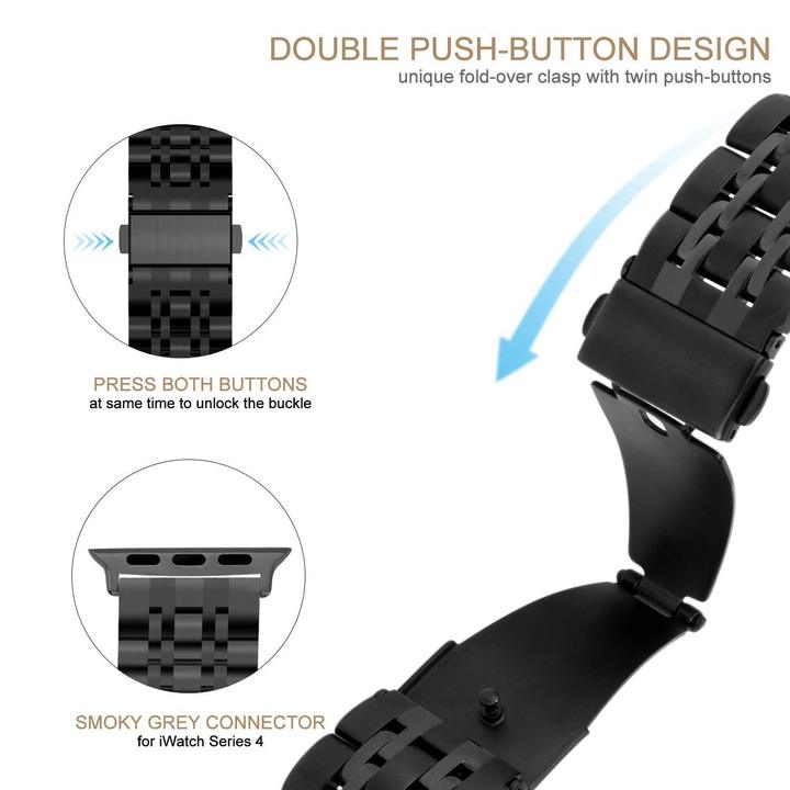 High Quality Stainless Steel Strap/Band for Apple Watch Series 7, 6, 5, 4, 3, 2 & 1