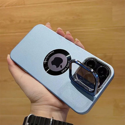 Luxury Camera Protector Stand Case With Logo Cut- iPhone 16 Series