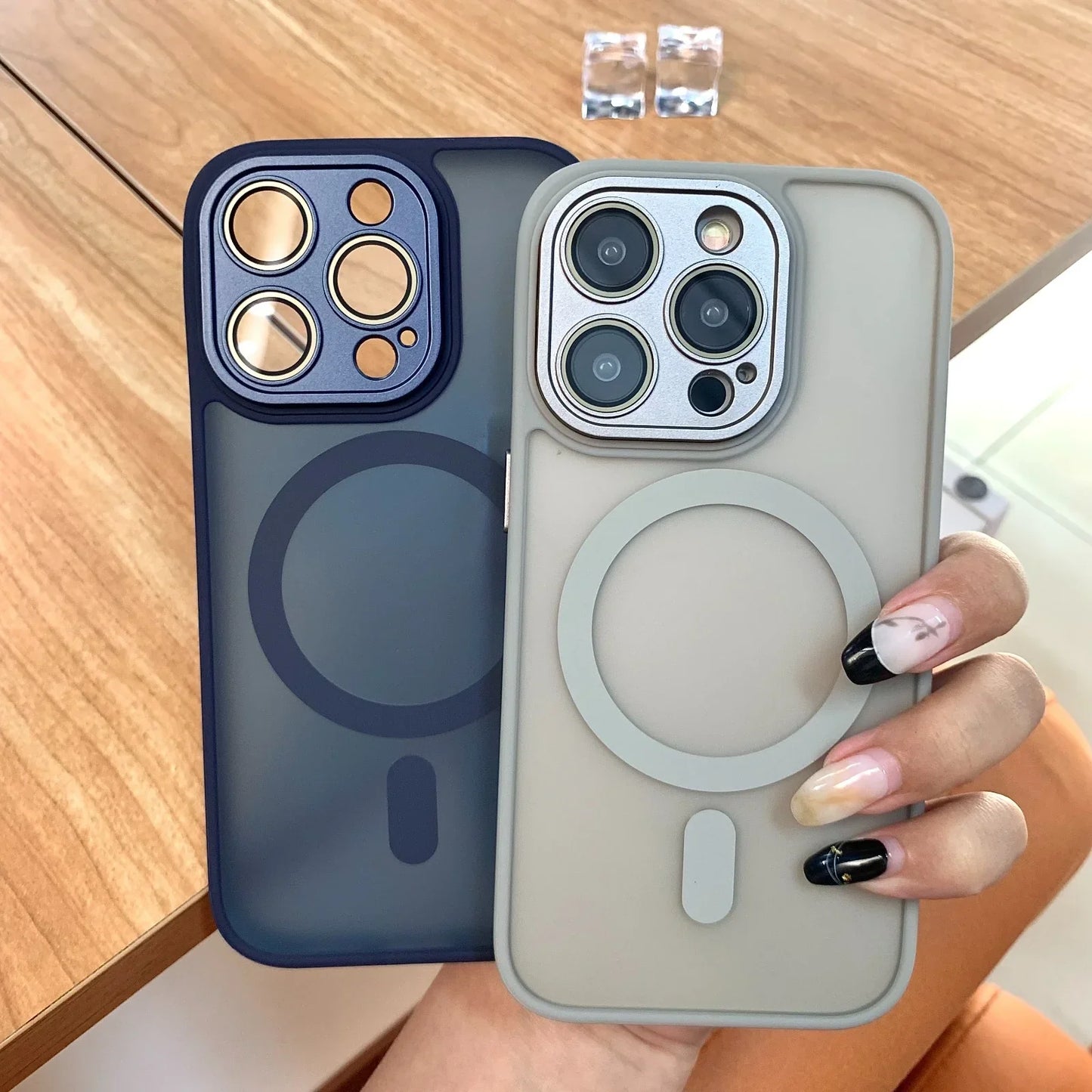 Magnetic Matte Translucent Magsafe Case for iPhone Series