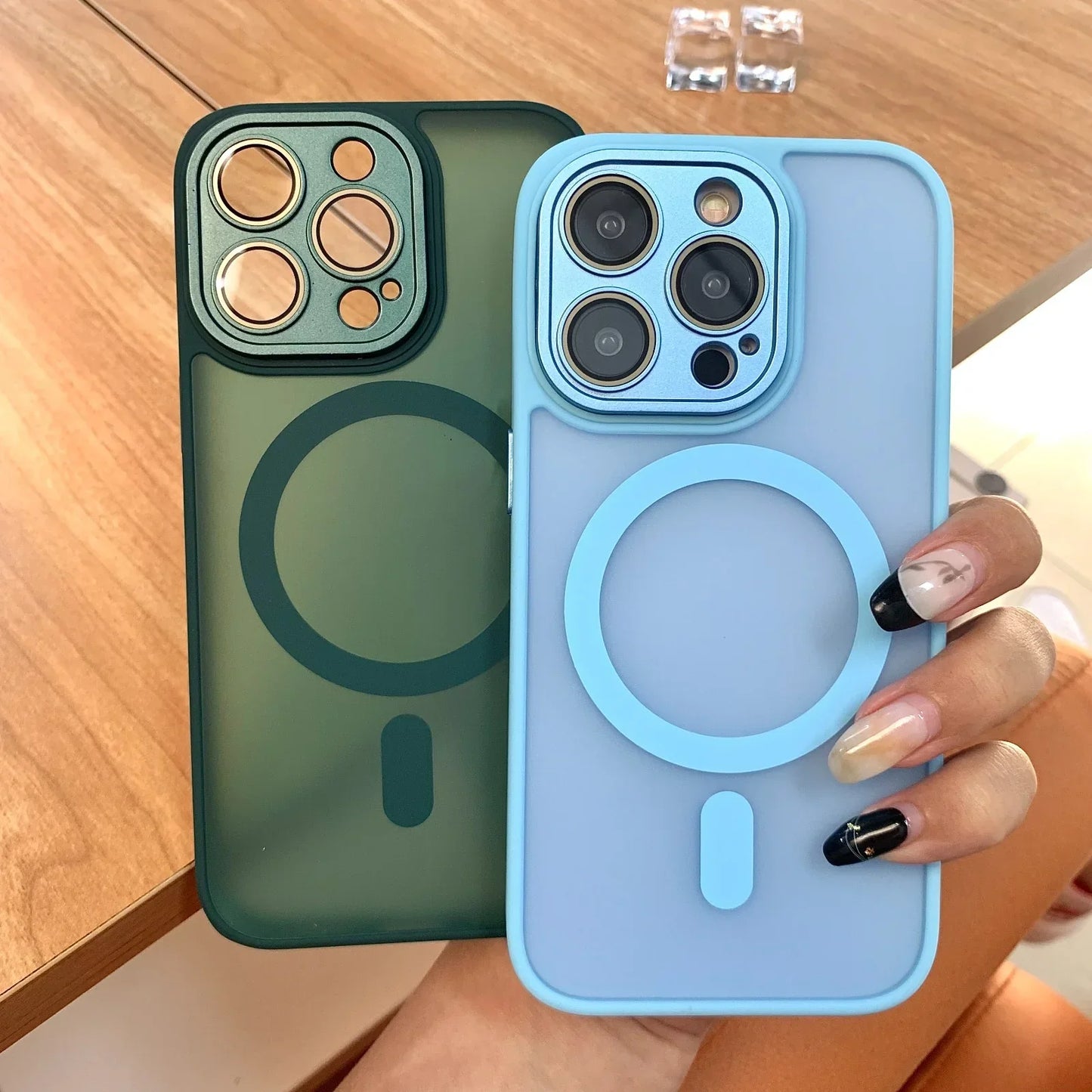 Magnetic Matte Translucent Magsafe Case for iPhone Series