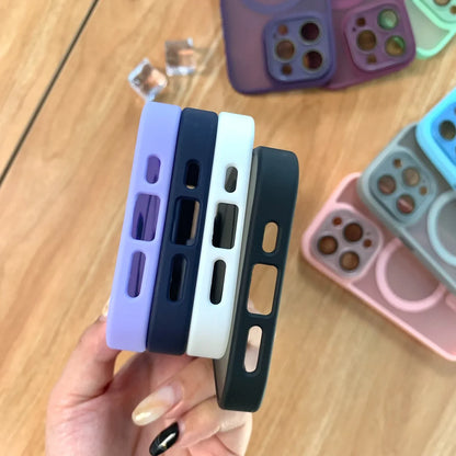 Magnetic Matte Translucent Magsafe Case for iPhone Series