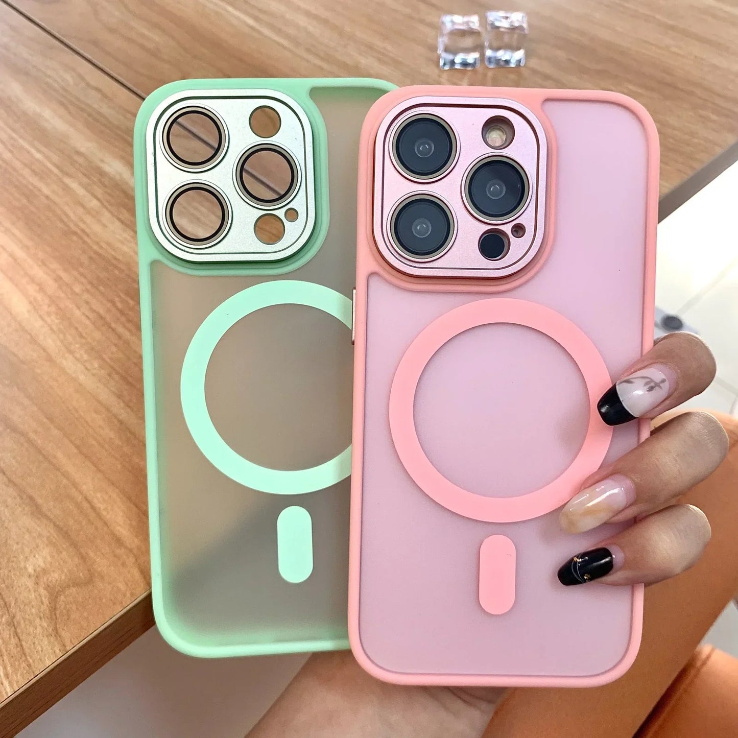 Magnetic Matte Translucent Magsafe Case for iPhone Series