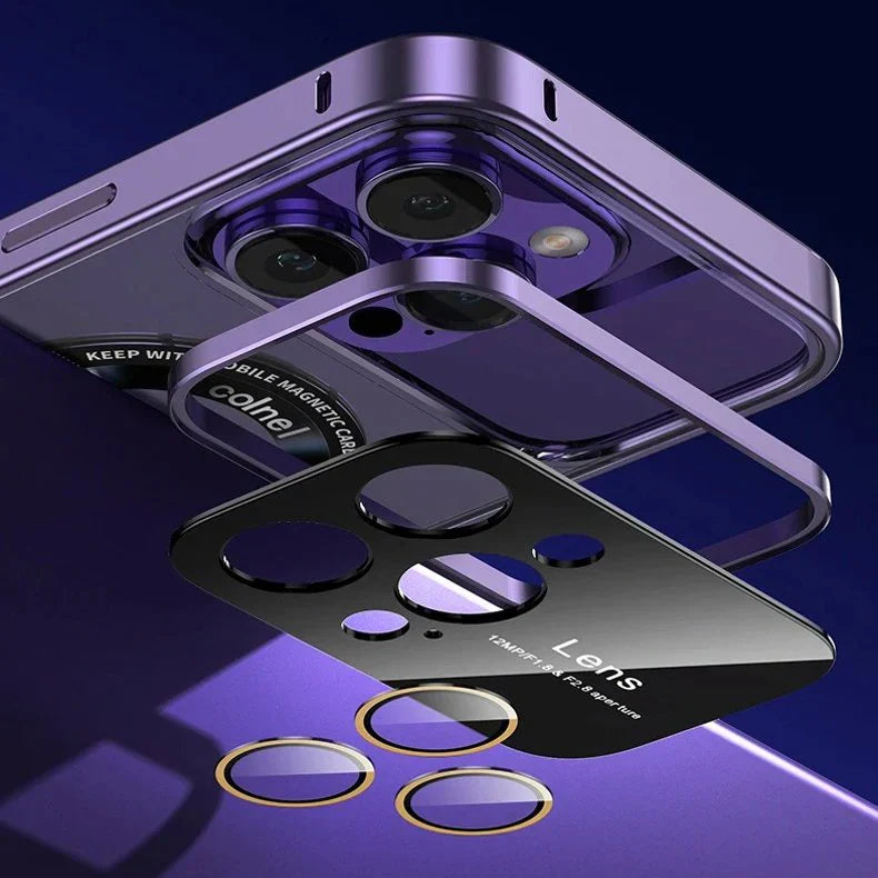 Luxury Metallic Frame Case for iPhone Series