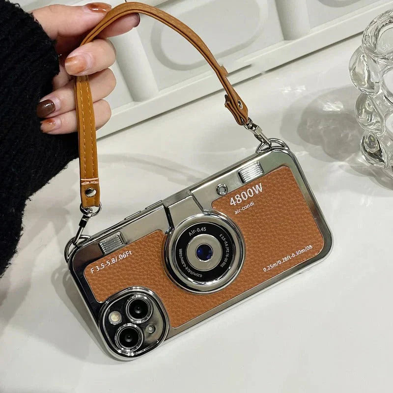Retro Leather Vintage Camera Case- iPhone