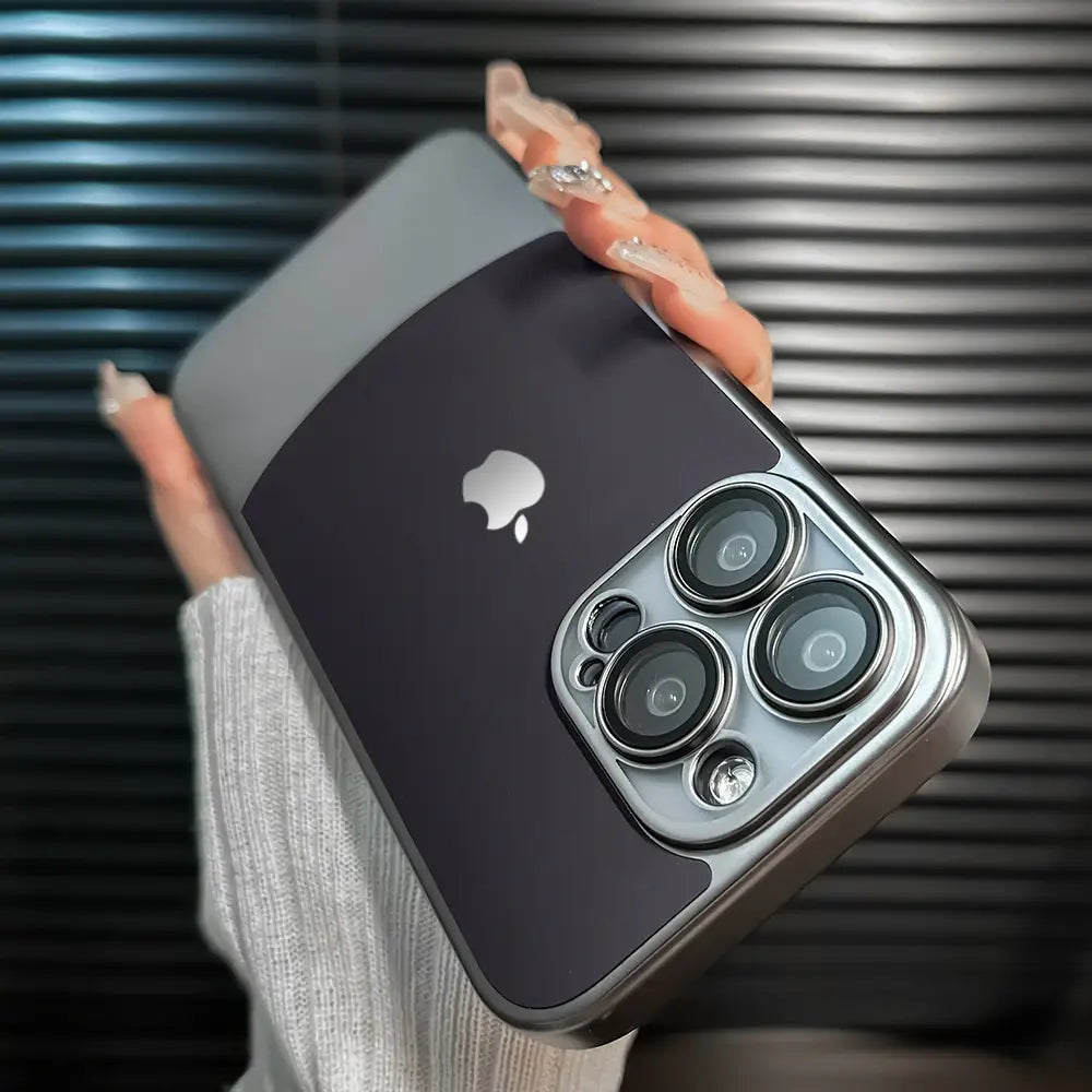 Premium Titanium Dual Tone Case- iPhone