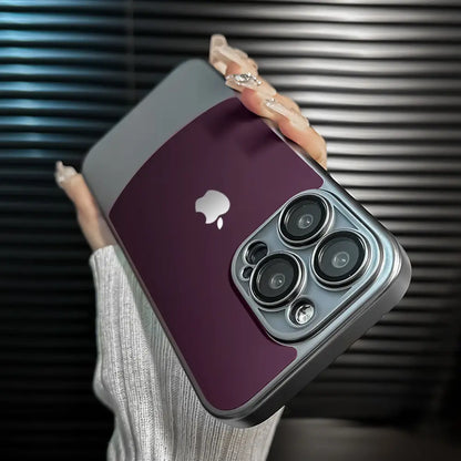 Premium Titanium Dual Tone Case- iPhone