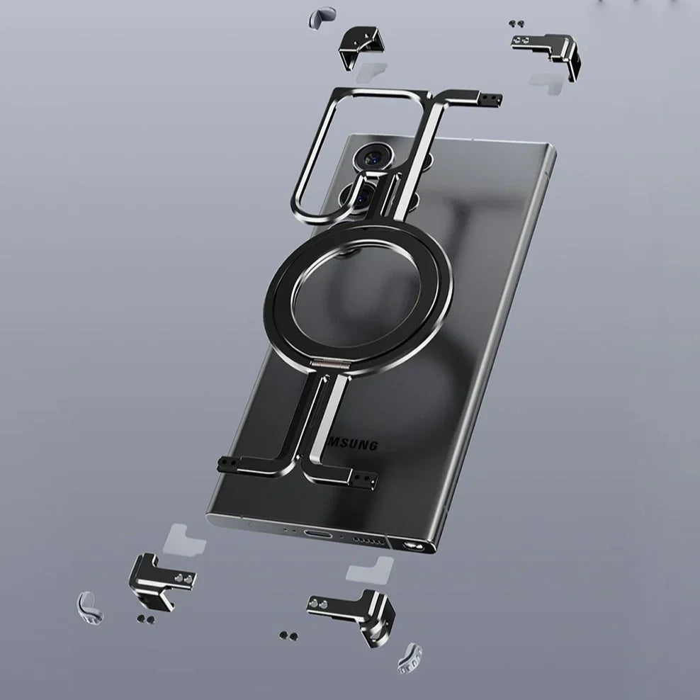 Corner Guard Magnetic Ring Stand Case for Samsung Series