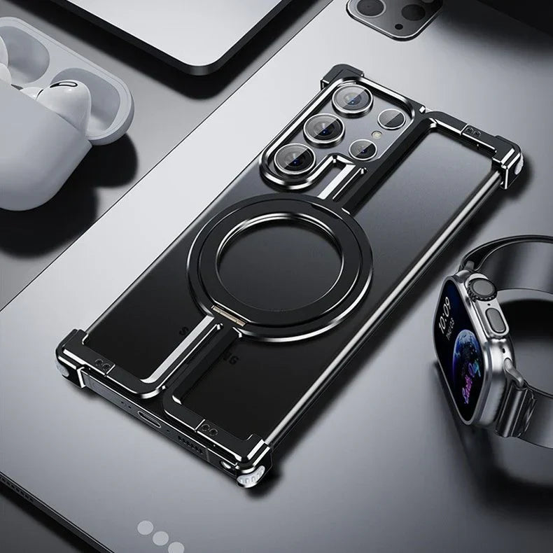 Corner Guard Magnetic Ring Stand Case for Samsung Series