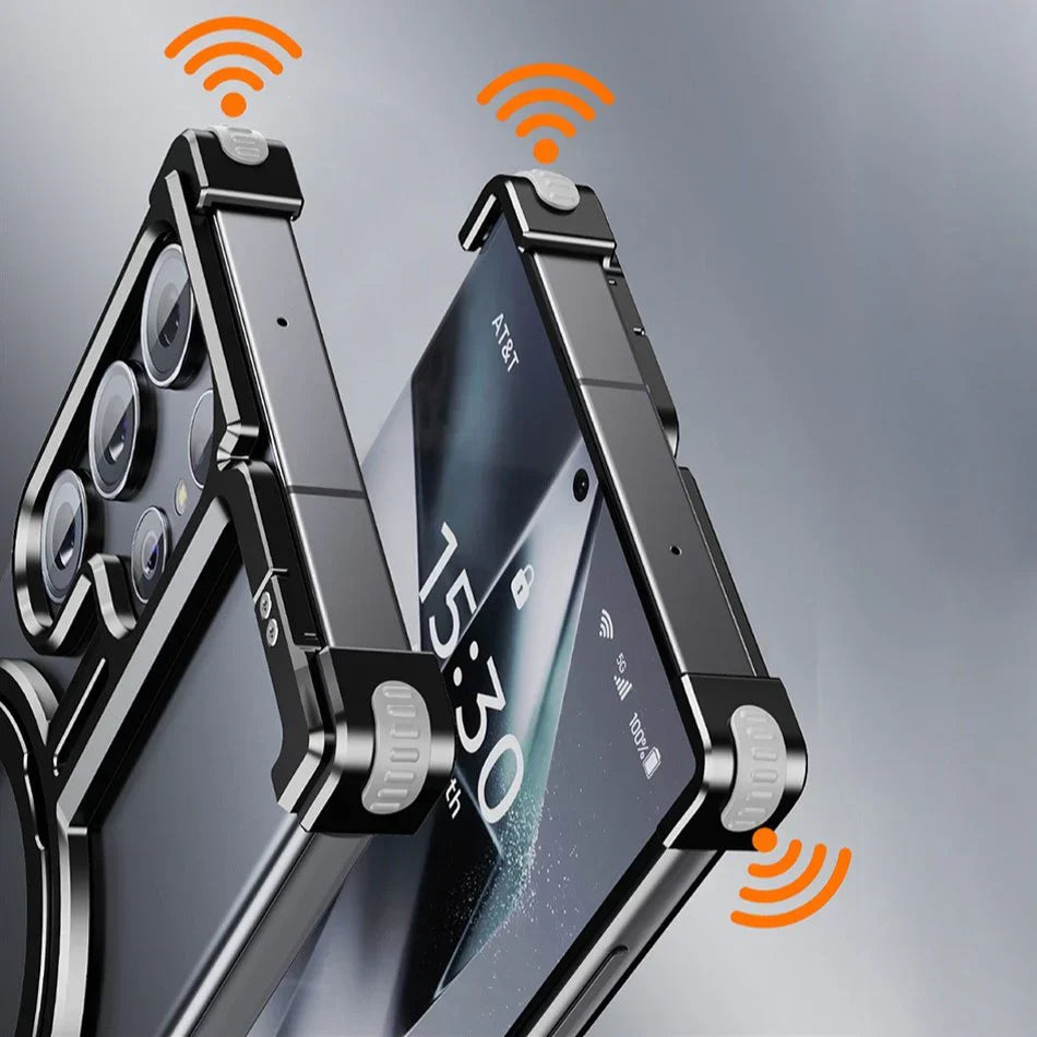 Corner Guard Magnetic Ring Stand Case for Samsung Series