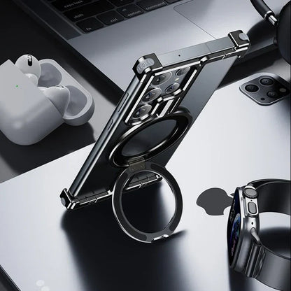 Corner Guard Magnetic Ring Stand Case for Samsung Series