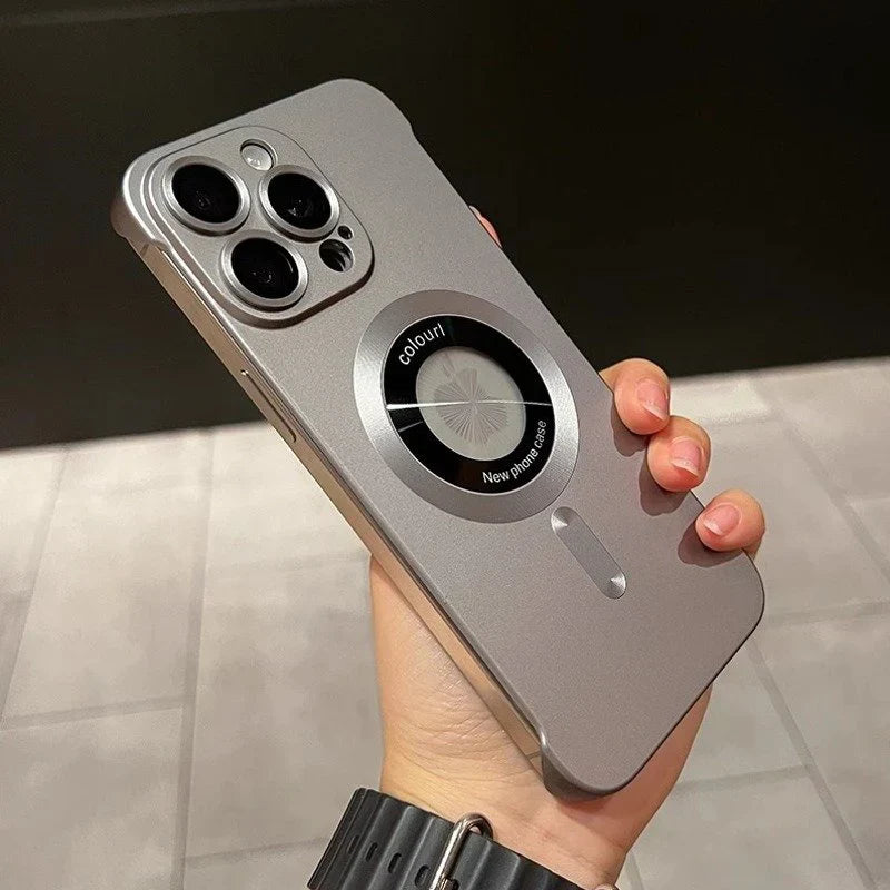 Frameless Chromatic Logocut Magnetic Case for iPhone