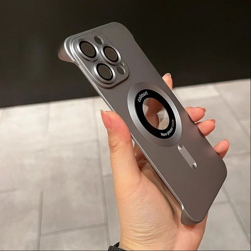 Frameless Chromatic Logocut Magnetic Case for iPhone