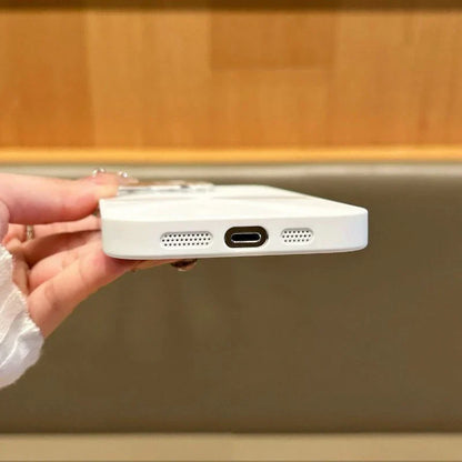 Glossy Colourful Camera Protector Case With Logo for iPhone Series