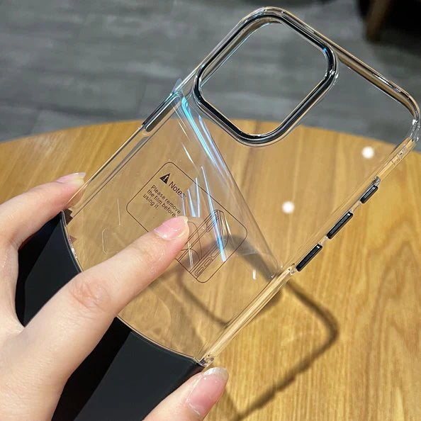 Dual-Tone Splicing Transparent Case for iPhone Series