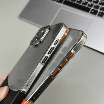 Dual-Tone Splicing Transparent Case for iPhone Series