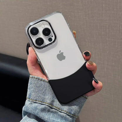 Dual-Tone Splicing Transparent Case for iPhone Series