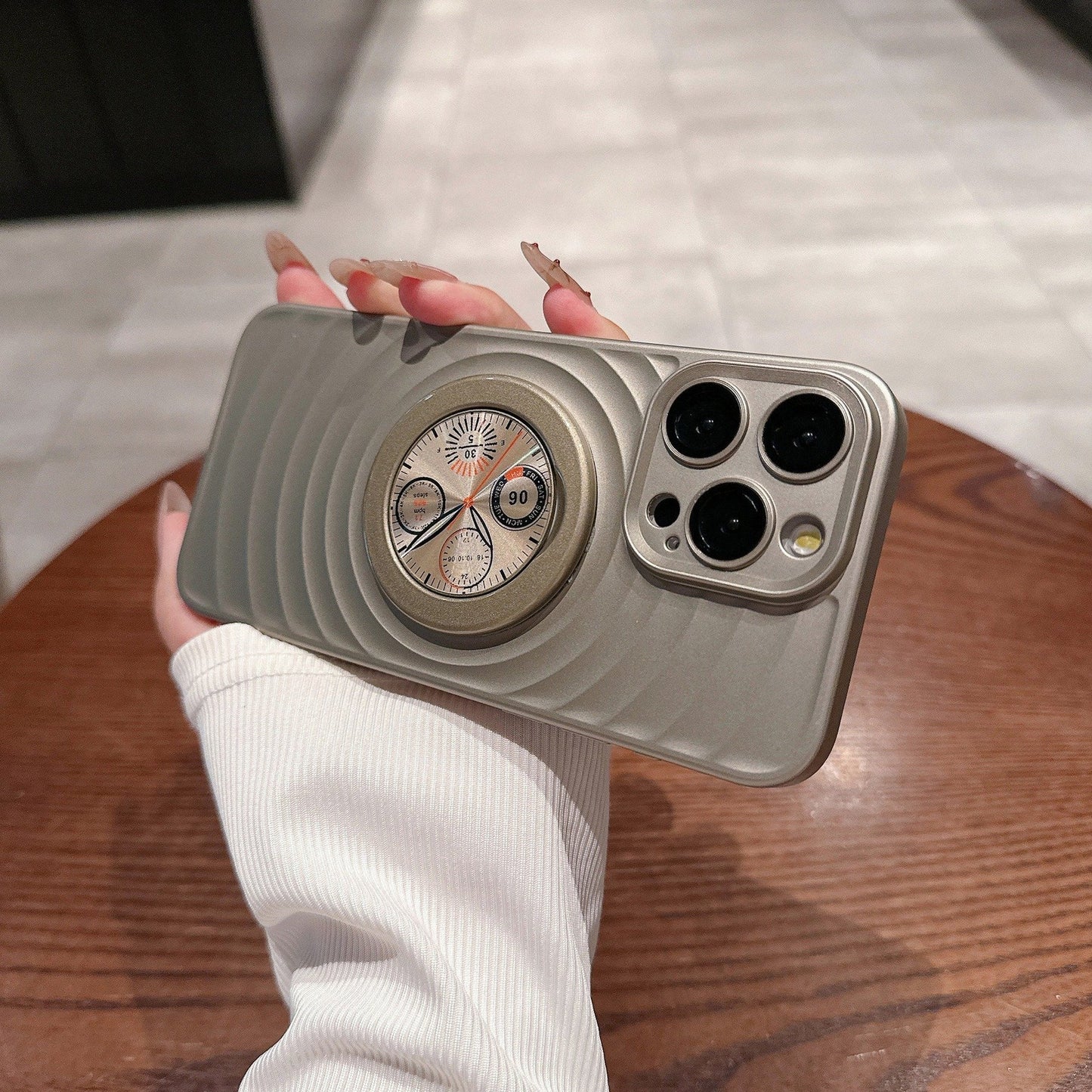 Matte Frosted Magsafe Compass Case for iPhone Series