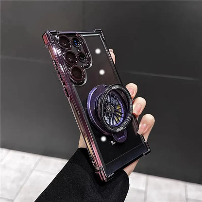 Electroplated Rotating Magnetic Kickstand Case - Samsung