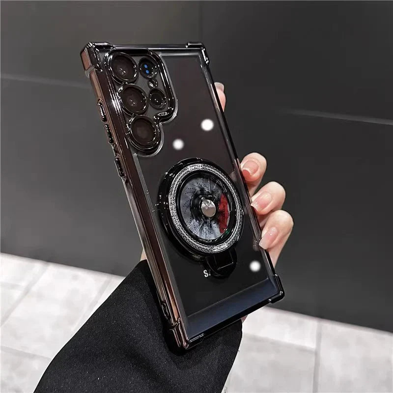 Electroplated Rotating Magnetic Kickstand Case - Samsung