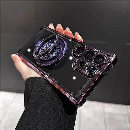Electroplated Rotating Magnetic Kickstand Case - Samsung