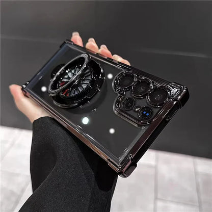 Electroplated Rotating Magnetic Kickstand Case - Samsung