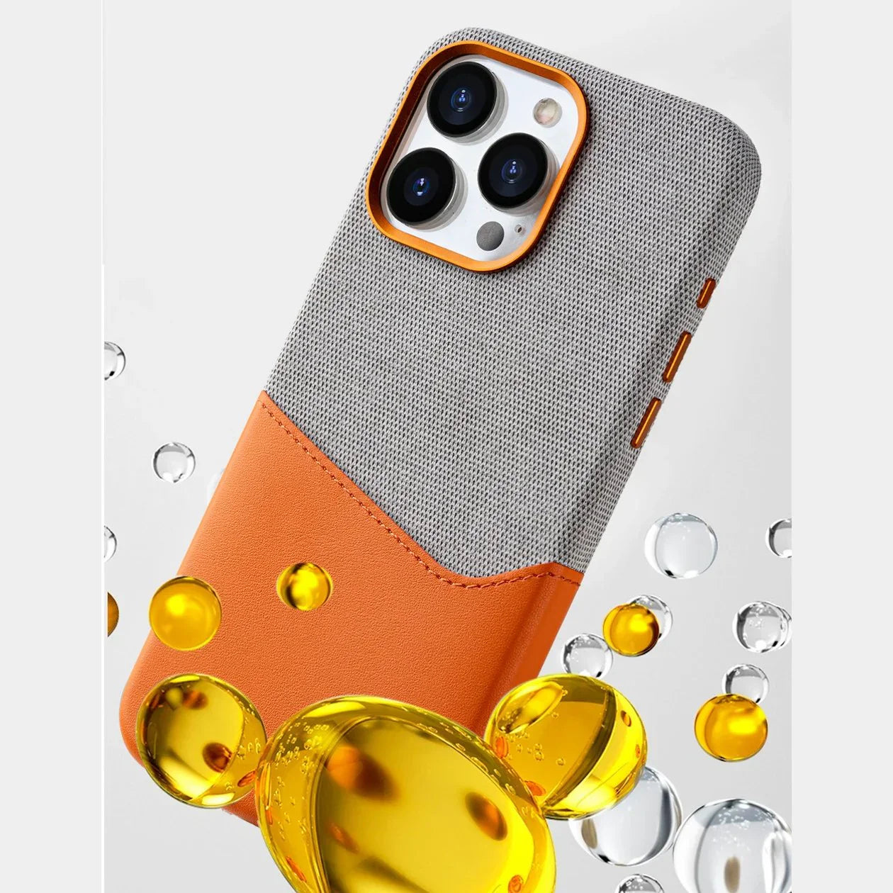 Leather MagSafe Dual Tone Card Holder Case for iPhone Series