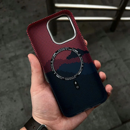 Mountain Texture Kickstand Case for iPhone Series