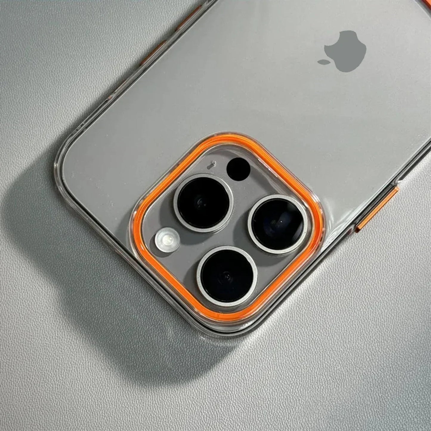 Dual-Tone Splicing Transparent Case for iPhone Series