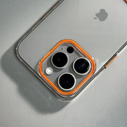 Dual-Tone Splicing Transparent Case for iPhone Series