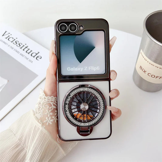 Electroplated Rotating Magnetic Case- Galaxy Z Flip Series
