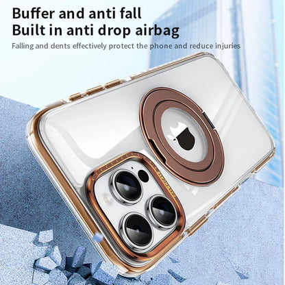 Camera Protector Clear Ring Stand Logo-Cut Case - iPhone Series