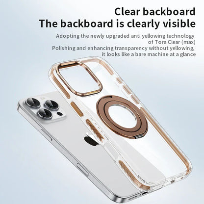 Camera Protector Clear Ring Stand Logo-Cut Case - iPhone Series