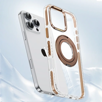 Camera Protector Clear Ring Stand Logo-Cut Case - iPhone Series
