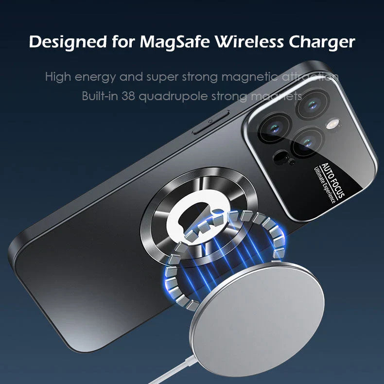 Frosted Magsafe Glass Shield Case - iPhone