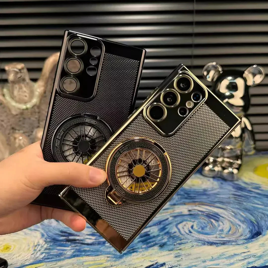 MagSafe Heat Dissipation Rotating Wheel Stand Case - Galaxy S25 Ultra