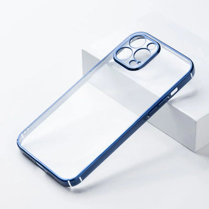 Chrome Electroplated Hard & Clear Back Case for iPhone Series