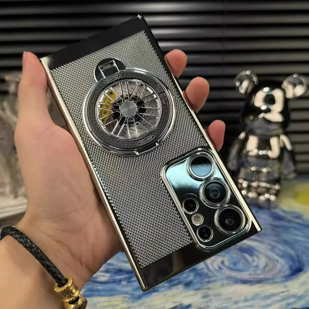 MagSafe Heat Dissipation Rotating Wheel Stand Case - Galaxy S25 Ultra