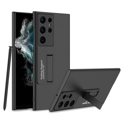 Galaxy S22 Ultra Luxury Thin Standing Case With S-Pen Slot
