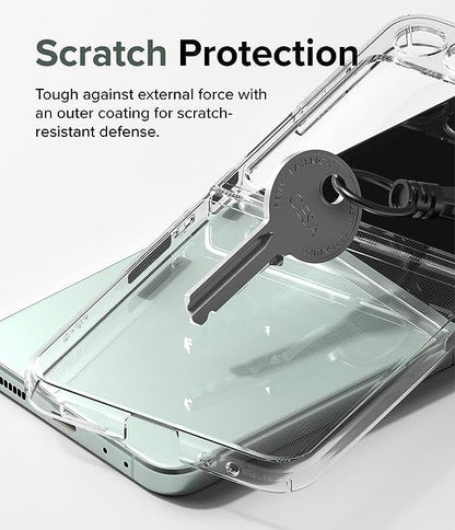 Thin Translucent Hard PC with Non-Slip Grip Protective Phone Cover for Galaxy Z Flip5