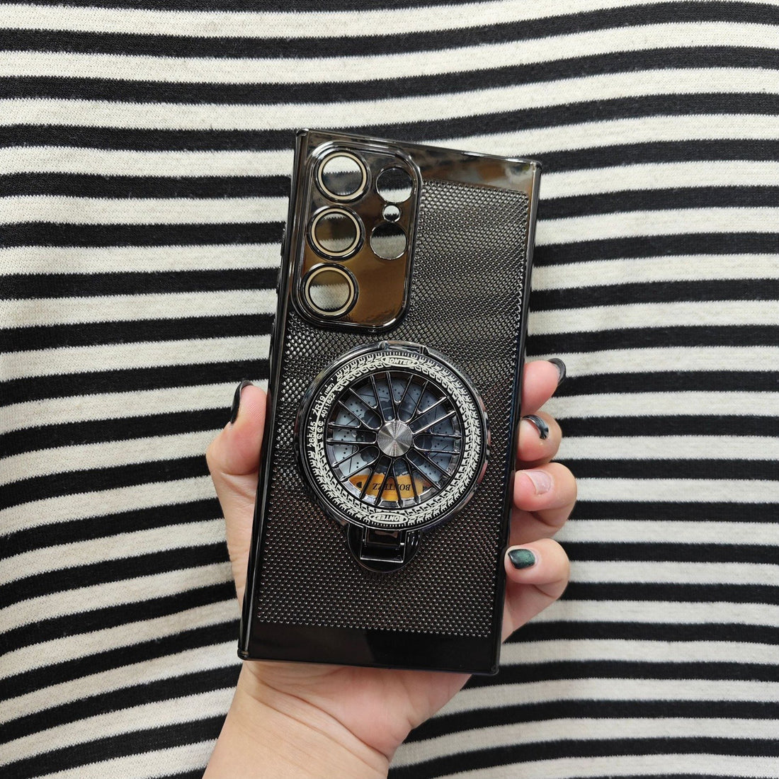 MagSafe Heat Dissipation Rotating Wheel Stand Case - Galaxy S25 Ultra